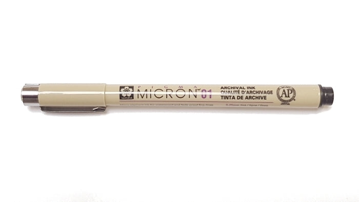 Pigma Micron 01 (0.25mm) BLACK Sakura Fineliner