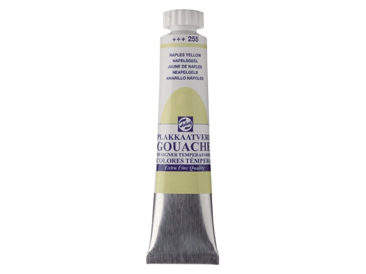 Gouache 255 NAPELSGEEL 20ml Talens plakkaatverf