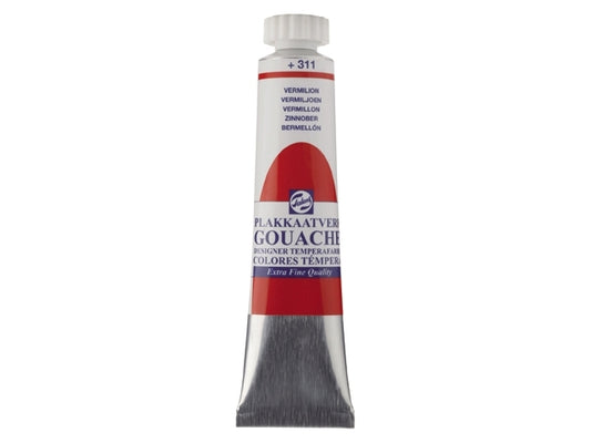 Gouache 311 VERMILJOEN 20ml Talens plakkaatverf