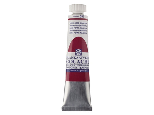 Gouache 397 PERMANENT ROSE MAGENTA 20ml Talens plakkaatverf