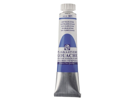 Gouache 501 LICHTBLAUW CYAAN 20ml Talens plakkaatverf