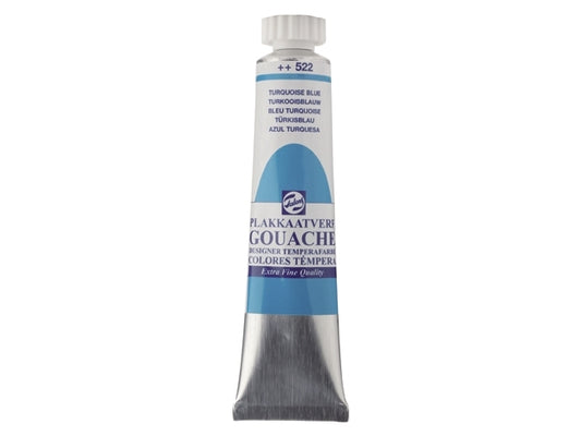 Gouache 522 TURKOOISBLAUW 20ml Talens plakkaatverf