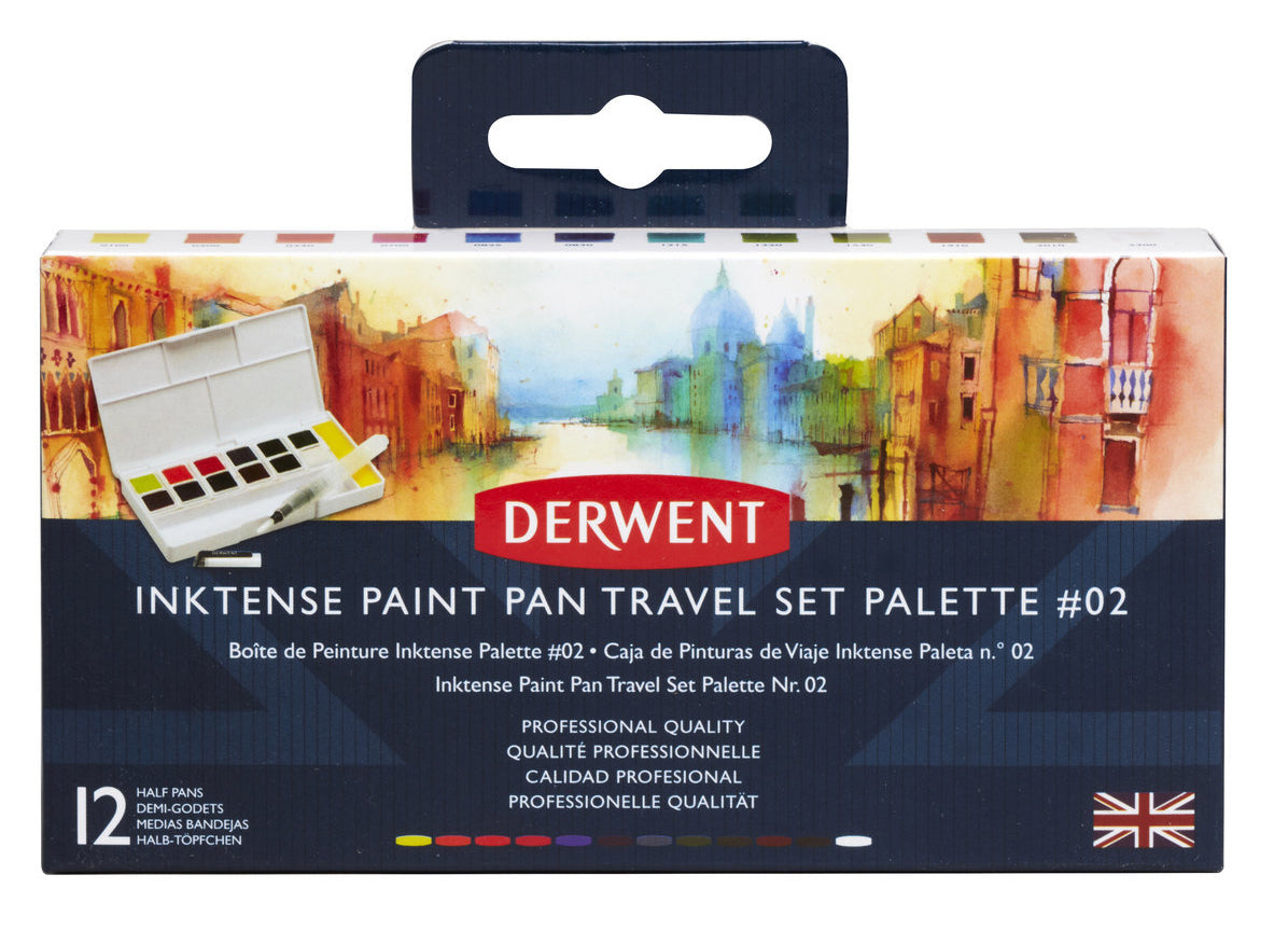 Derwent Inktense paint pan travel set #2