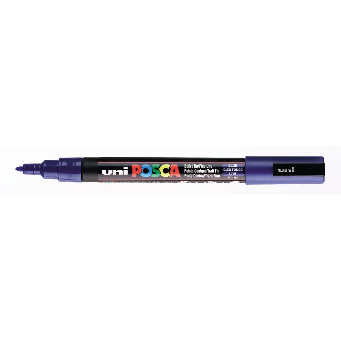 Posca verf stift PC3M Donker Blauw