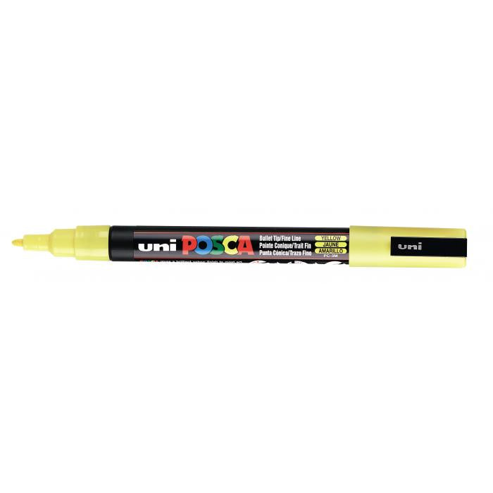 Posca verf stift PC3M Geel