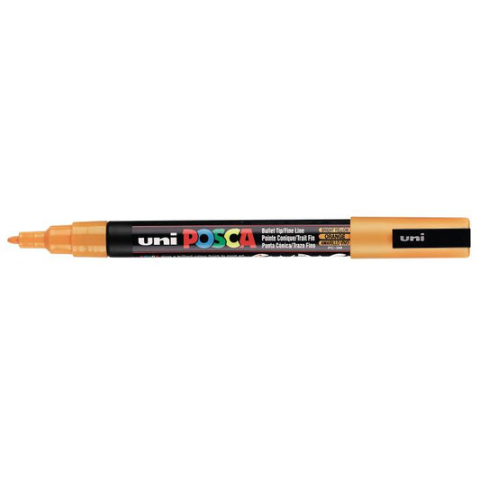 Posca verf stift PC3M (licht) Oranje / Bright Yellow