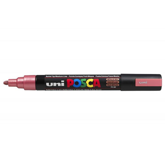 Posca verf stift PC5M Rood Metaal