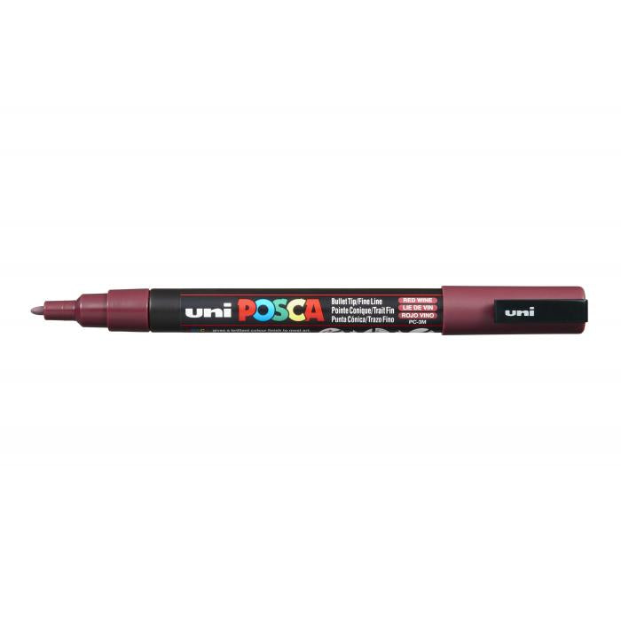 Posca verf stift PC3M Wijn Rood