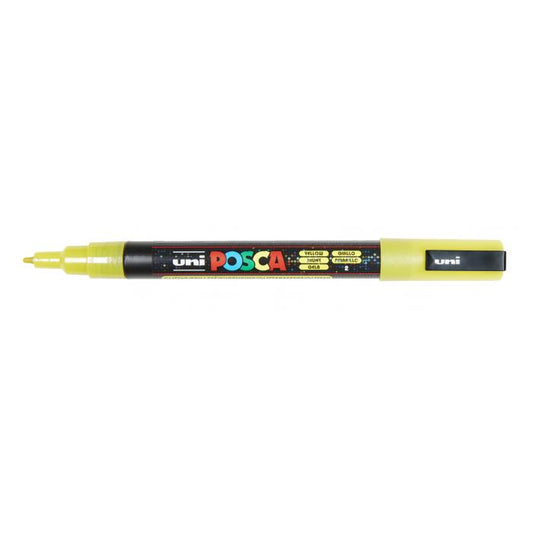 Posca verf stift PC3M Glitter Geel