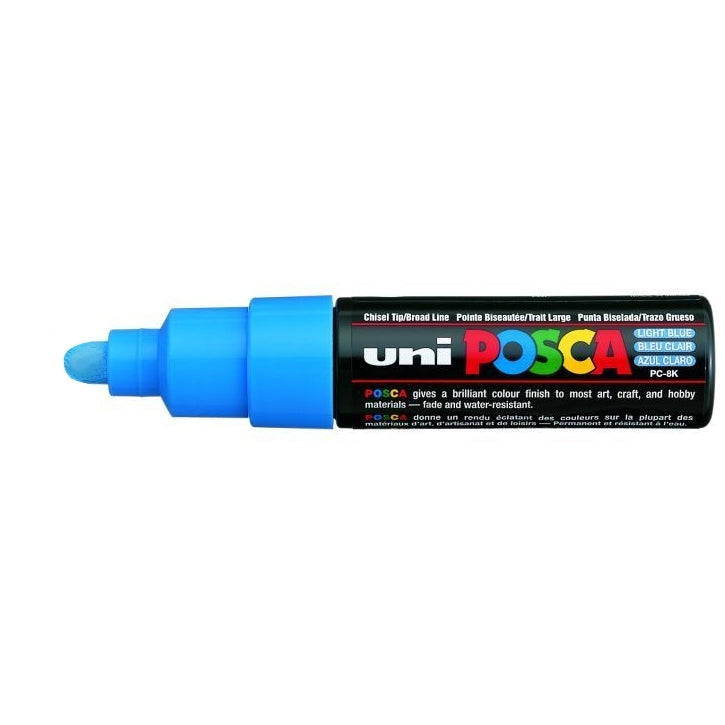 Posca verf stift PC7M licht blauw - Ronde punt