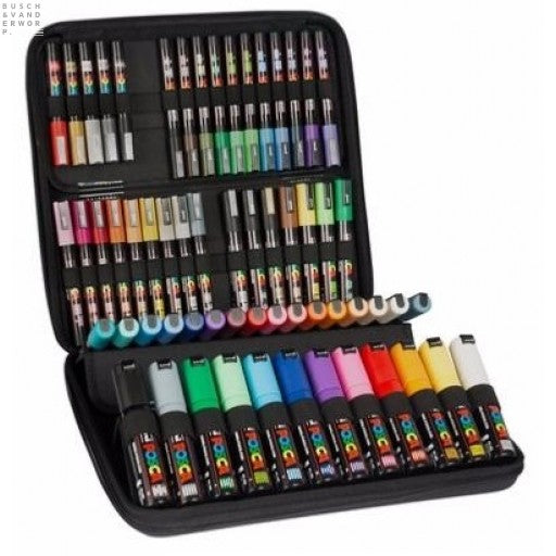 Posca Etui met 60 verf stiften Set verf stiften