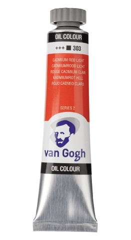 Cadmium Rood Licht 303 S2  Olieverf 20 ml. Van Gogh