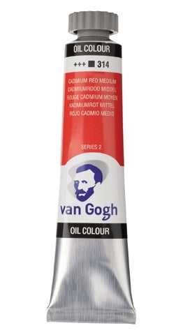 Cadmium Rood Middel 314 S2  Olieverf 20 ml. Van Gogh