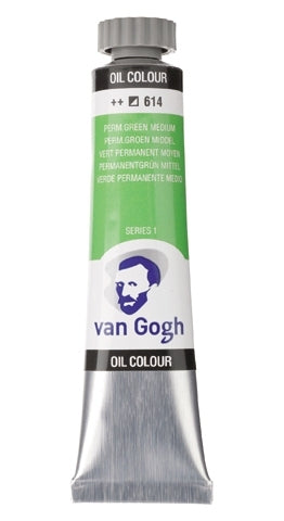 Permanent groen Middel 614 S1  Olieverf 20 ml. Van Gogh