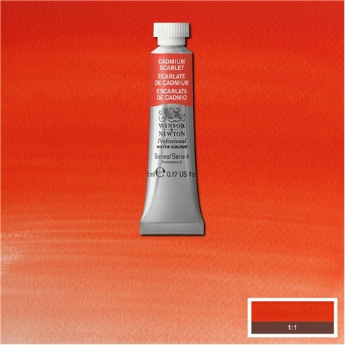 Cadmium Scarlet 5ml  106 S4 Artist's Aquarel Winsor & Newton