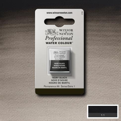 Ivory Black napje  331 S1 Artist's Aquarel Winsor & Newton