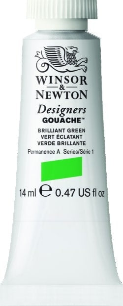 BRILLIANT  GREEN 46 14 ml. S1 Designers Gouache Winsor & Newton