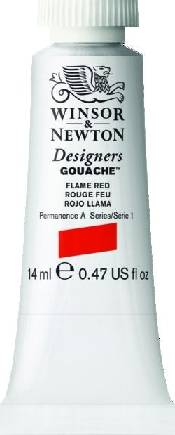 FLAME RED 249 14 ml. S1 Designers Gouache Winsor & Newton