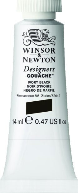 IVORY BLACK 331 14 ml. S1 Designers Gouache Winsor & Newton