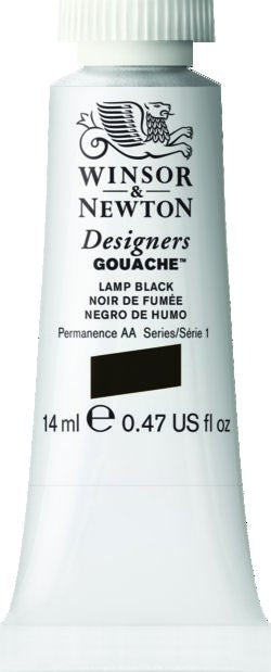 LAMP BLACK 337 14 ml. S1 Designers Gouache Winsor & Newton
