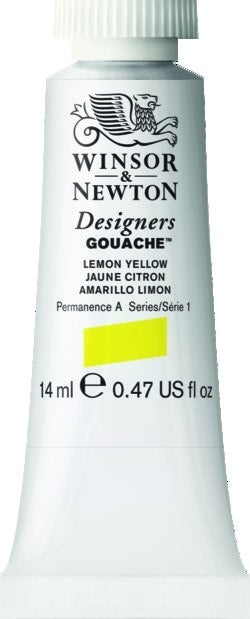 LEMON YELLOW 345 14 ml. S1 Designers Gouache Winsor & Newton
