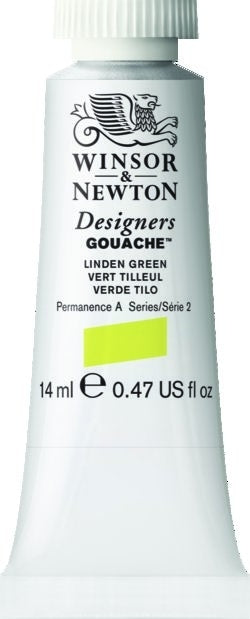 LINDEN GREEN 369 14 ml. S2 Designers Gouache Winsor & Newton