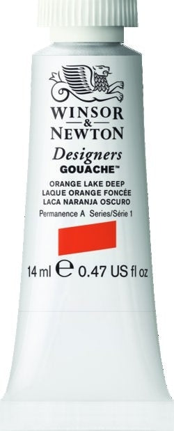 ORANGE LAKE LIGHT 453 14 ml. S1 Designers Gouache Winsor & Newton