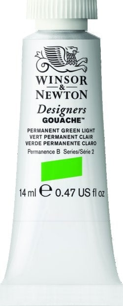 PERMANENT GREEN LIGHT 483 14 ml. S2 Designers Gouache Winsor & Newton