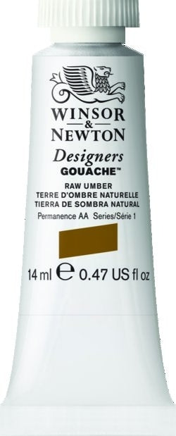 RAW UMBER 554 14 ml. S1 Designers Gouache Winsor & Newton