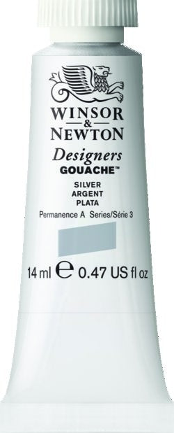 SILVER 617 14ml.S3 Designers Gouache Winsor & Newton