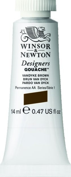 VANDYKE BROWN 676 14 ml. S1 Designers Gouache Winsor & Newton