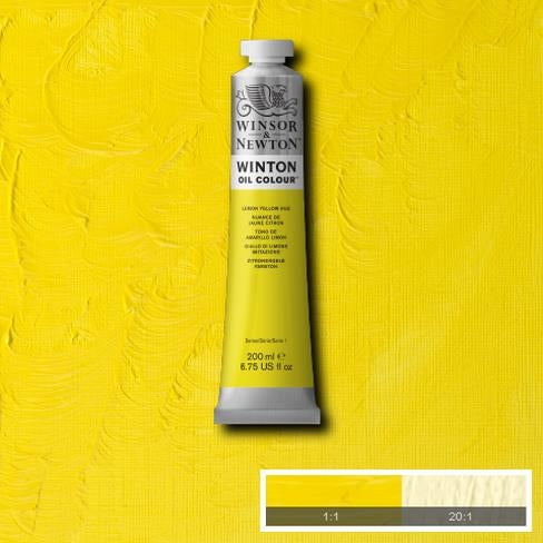 Lemon Yellow Hue (26) 346  200 ml. Winton olieverf 