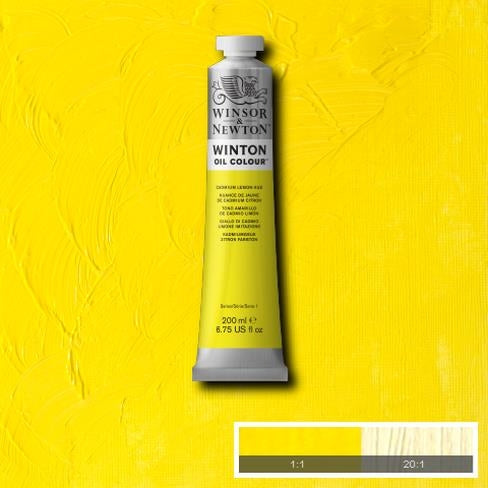 Cadmium Lemon Hue (7) 087  200 ml. Winton olieverf 